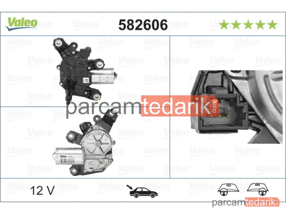 582606 | Silecek Motoru Arka — Dacia Duster, Dacia Lodgy, Dacia Dokker